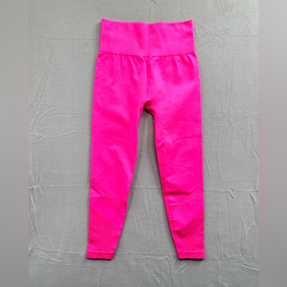 Womens Joy Jab Hot Pink Nylon Blend Athletic Leggings Size S